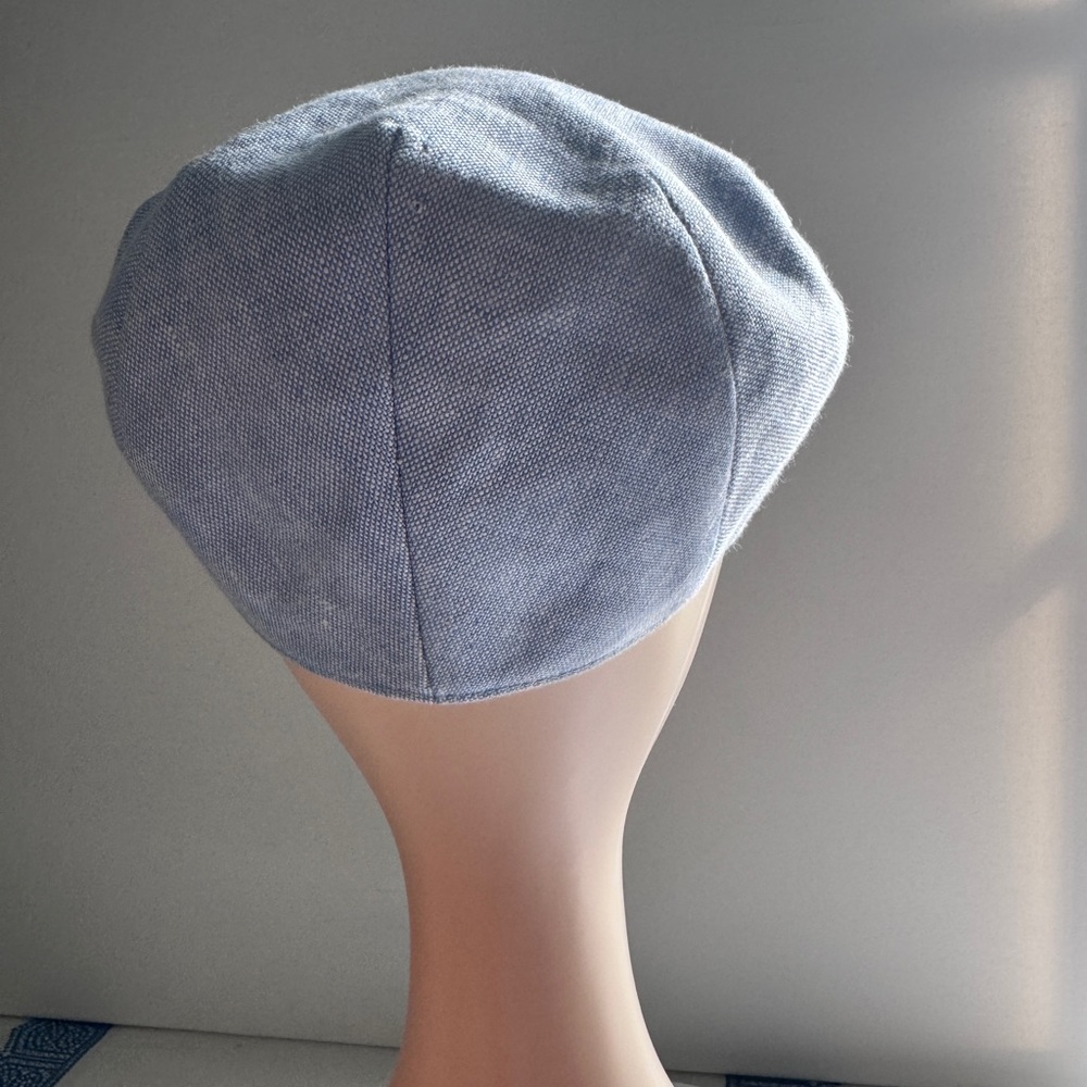 Borges & Scott The Sammy Irish Linen Flat Cap Light Blue Size Small 56cm Newsboy - Picture 7 of 14